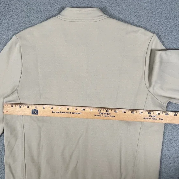 Vintage Polo Ralph Lauren Sport Jacket Womens L Beige Cropped Fit USA Made 90s - Picture 13 of 14